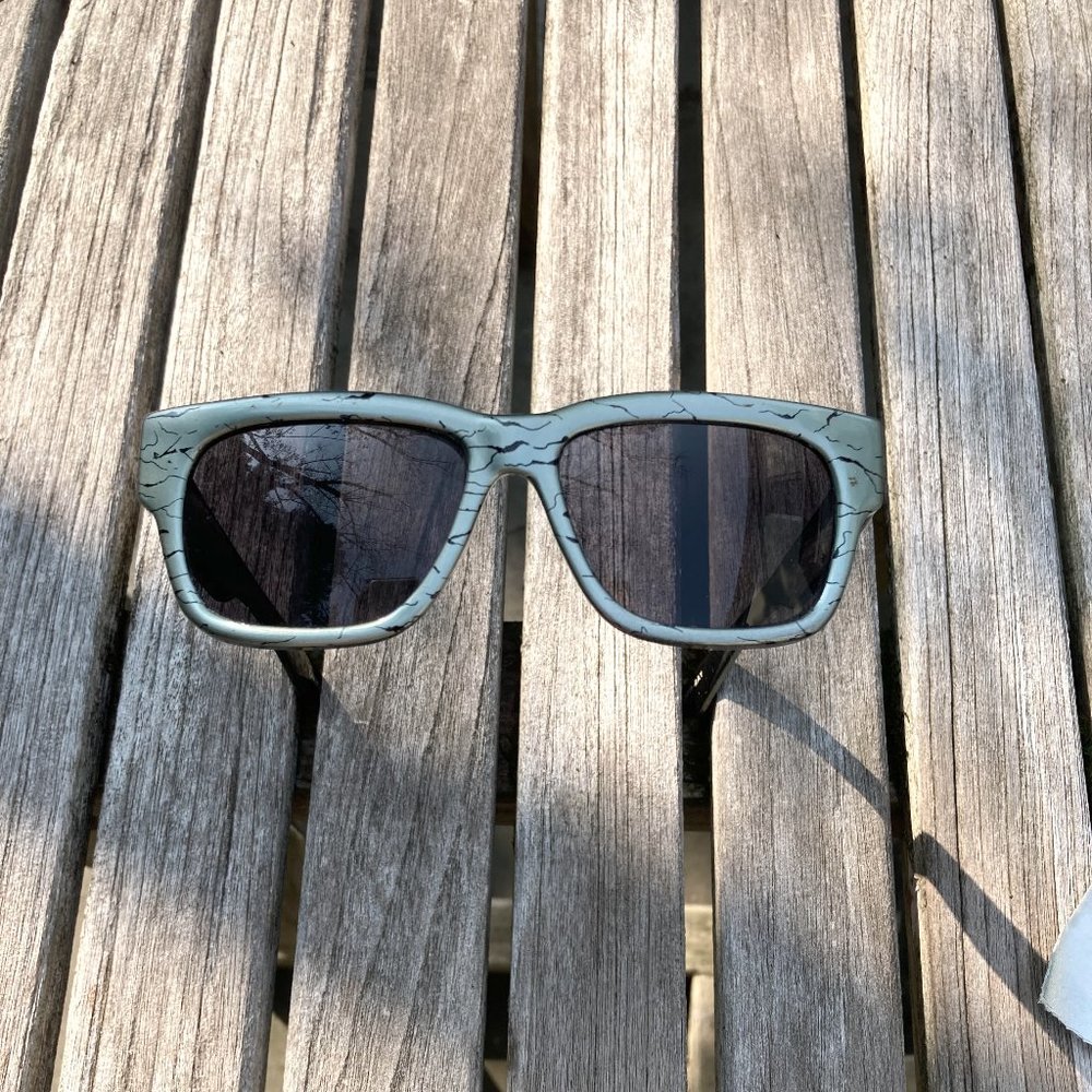 Opti-Ray Vintage Black & Silver Sunglasses
